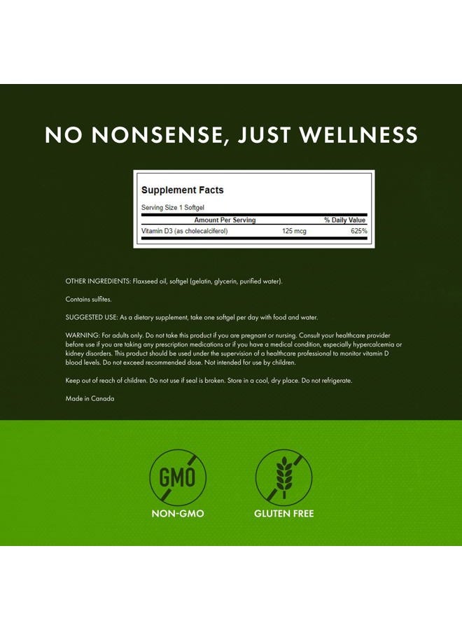 SWANSON Highest Potency Vitamin D-3 5,000 Iu 250 Sgels - Image 3