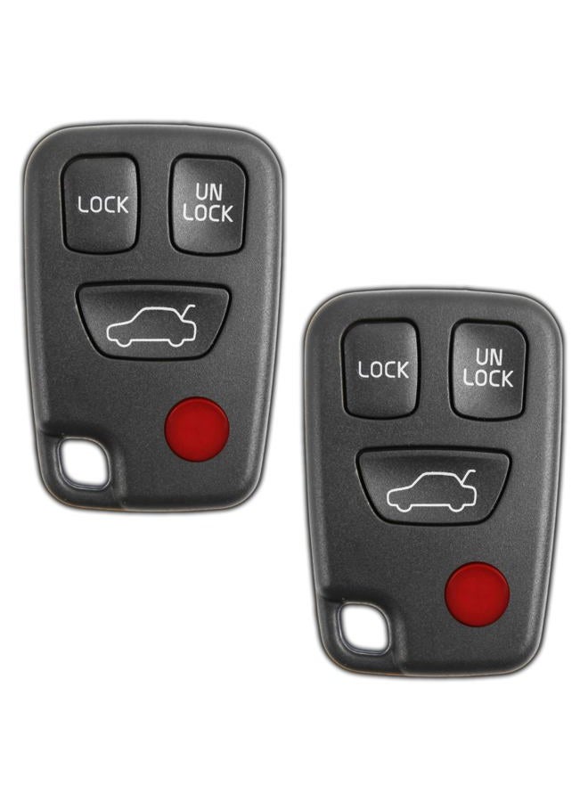 KeylessOption 2x Keyless Entry Remote 4btn Key Fob for Volvo (HYQ1512J) - Image 1