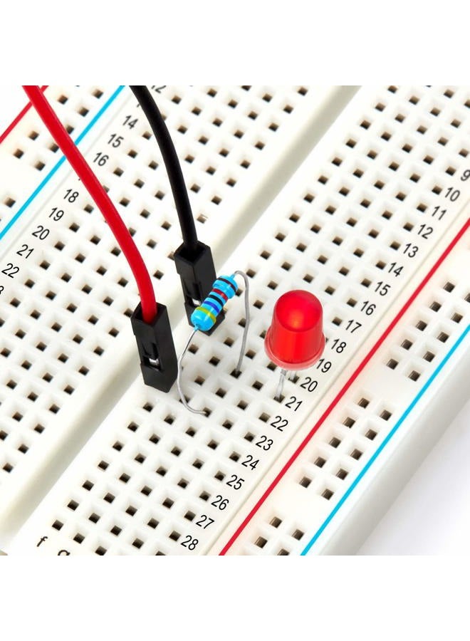 Chanzon 3 pcs Breadboard with 400 Tie Points (BB-801) Solderless Prototype Kit Universal PCB Bread Board Plus 2 Power Rail and Adhesive Back for Small DIY Kits Arduino Proto Raspberry rasp Pi Project - Image 5
