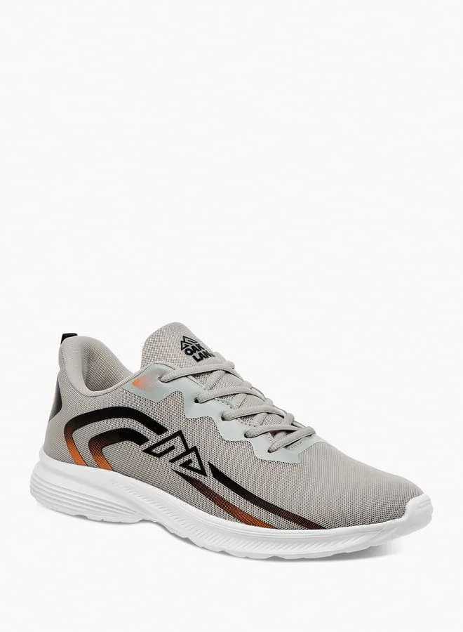 شو اكسبرس Men Logo Print Sports Shoes with Lace-up Closure
