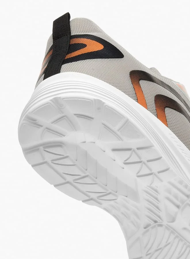 شو اكسبرس Men Logo Print Sports Shoes with Lace-up Closure
