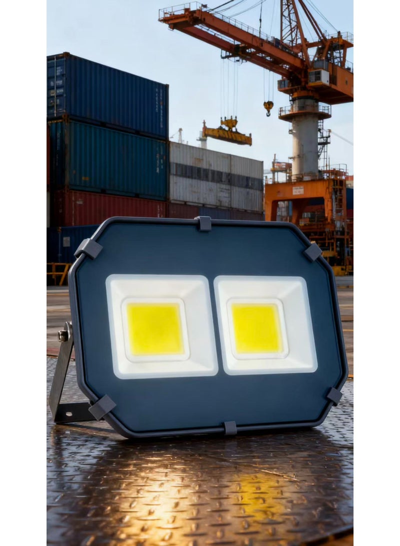 مودي كشاف LED بقدرة 100 واط، 8000 لومن، COB، زاوية إضاءة 90 درجة، 220-240 فولت، هيكل من الألمنيوم والزجاج، مقاوم للعوامل الجوية، مثالي للأنفاق والملاعب والموانئ - Image 4