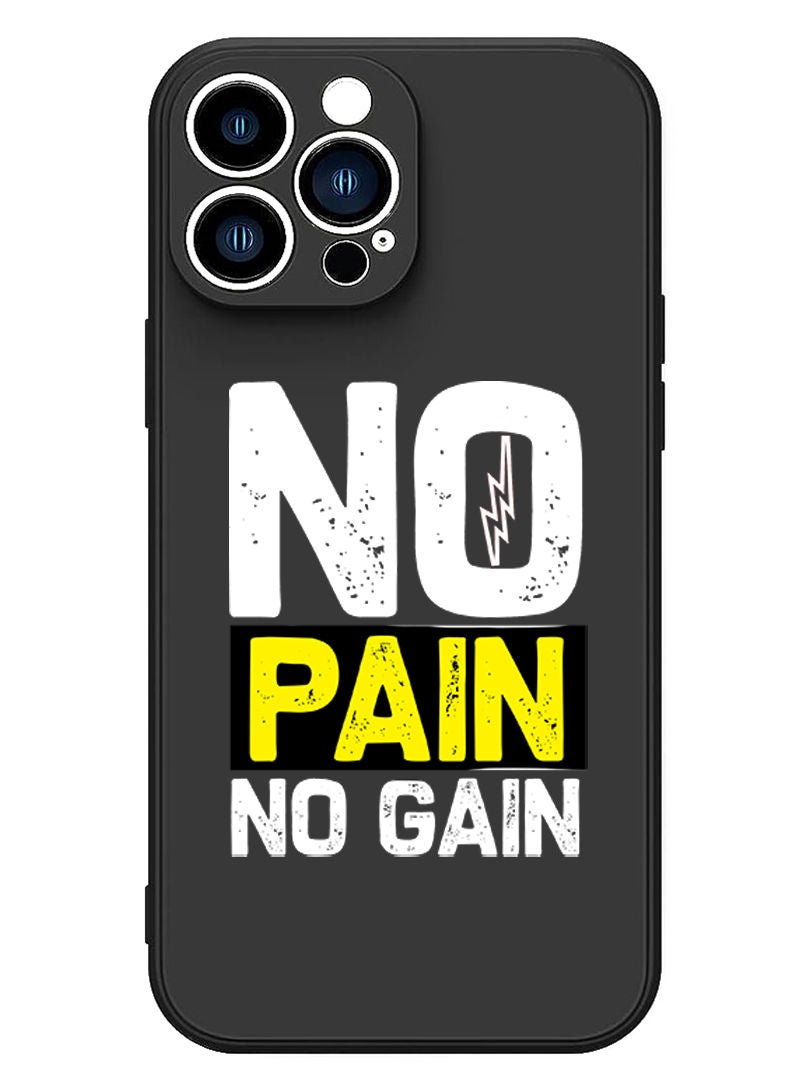 Theodor Protective Slim Fit Case Liquid Silicone Cover with Full Body Protection Anti-Scratch Shockproof Case For iPhone 13 Pro Max Black  - No Plastic - Image 1