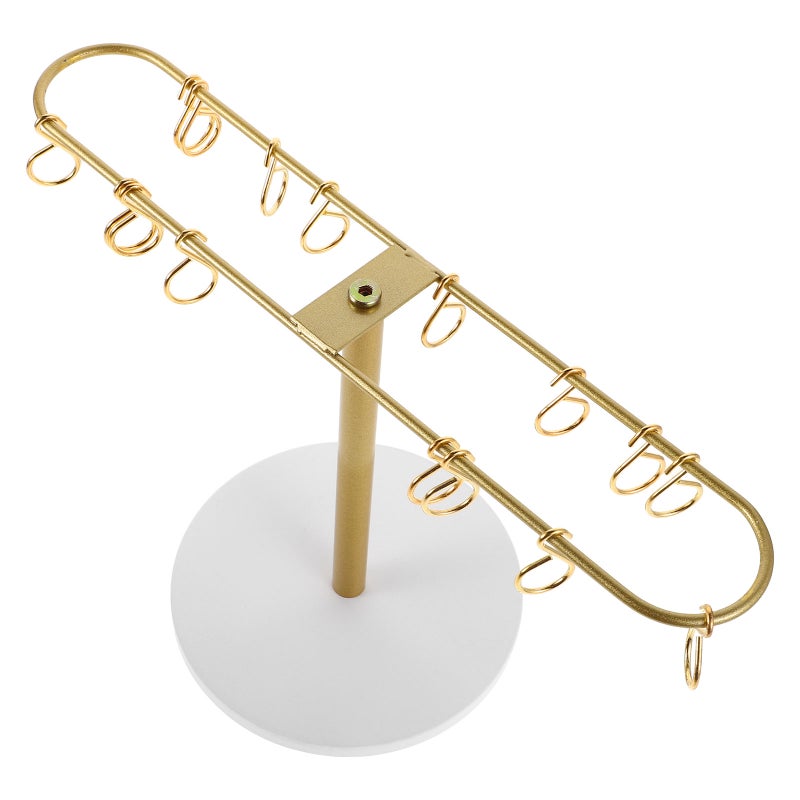 Metal Clip Organizer: Golden Hair Holder Stand Rack For Bathroom Bedroom Hair Accessories Storage - Image 5