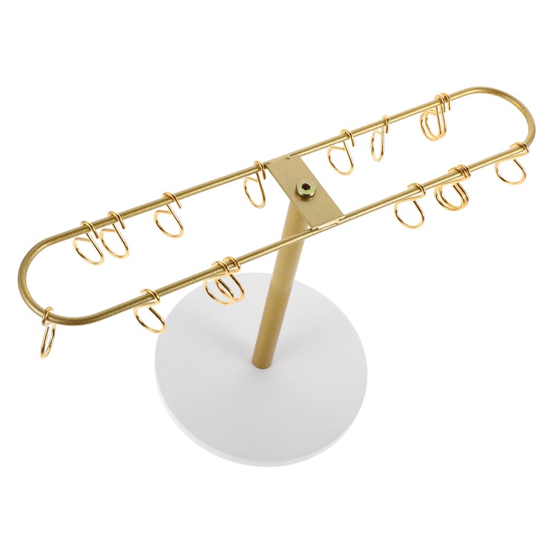 Metal Clip Organizer: Golden Hair Holder Stand Rack For Bathroom Bedroom Hair Accessories Storage - Image 3