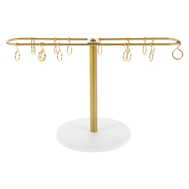 Metal Clip Organizer: Golden Hair Holder Stand Rack For Bathroom Bedroom Hair Accessories Storage - Image 4