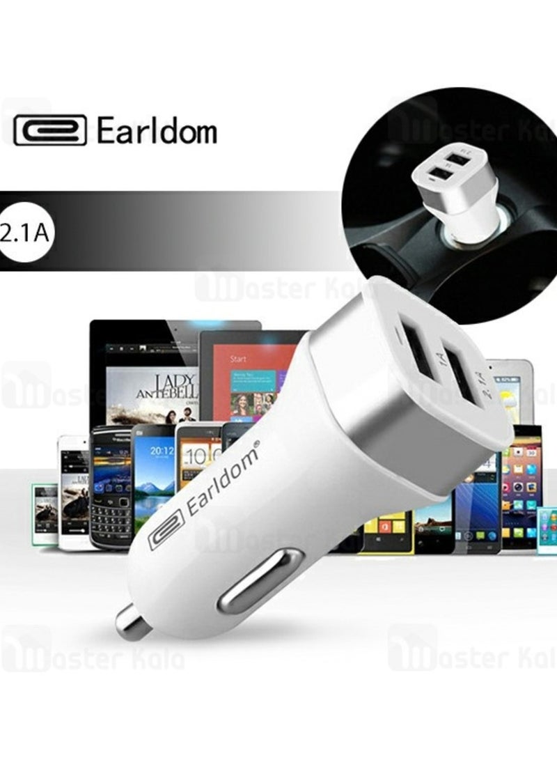 NEW ES-138 Car Charger 2.1A – Compact Dual USB Car Phone Charger for Fast Charging - Image 1