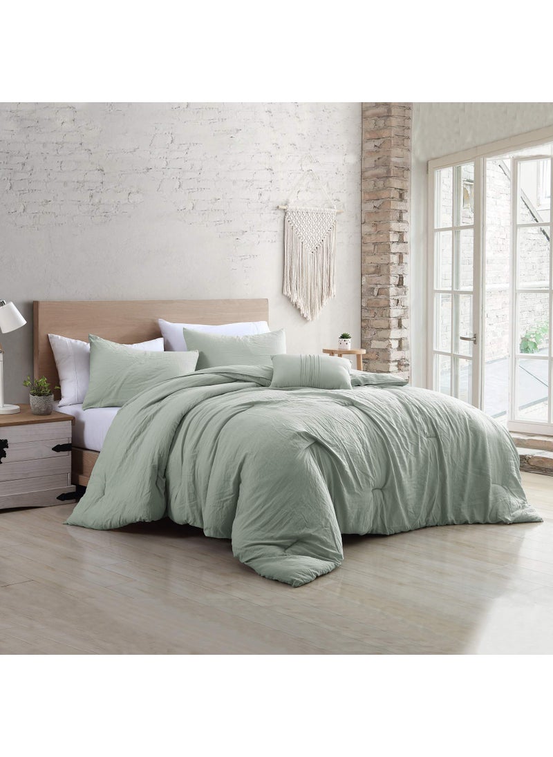 Modern Threads Modern Threads  Comforter Set  Down Alternative Brushed Microfiber  Elegant All Season Bedspread Set  Includes Comforter Shams  Decorative Pillow  Luxurious Bedding  King Spa 