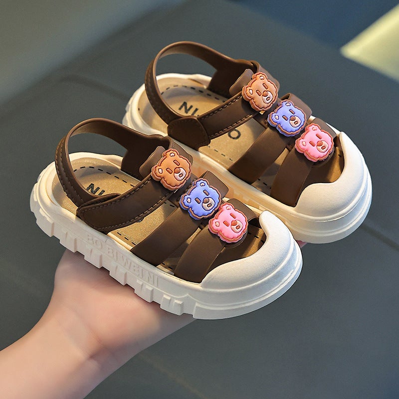 2025 New Children's Sandals Summer Indoor and Outdoor Non-slip Girls' Sandals Soft Sole Boys Zhongda Children's Sandals - Image 1