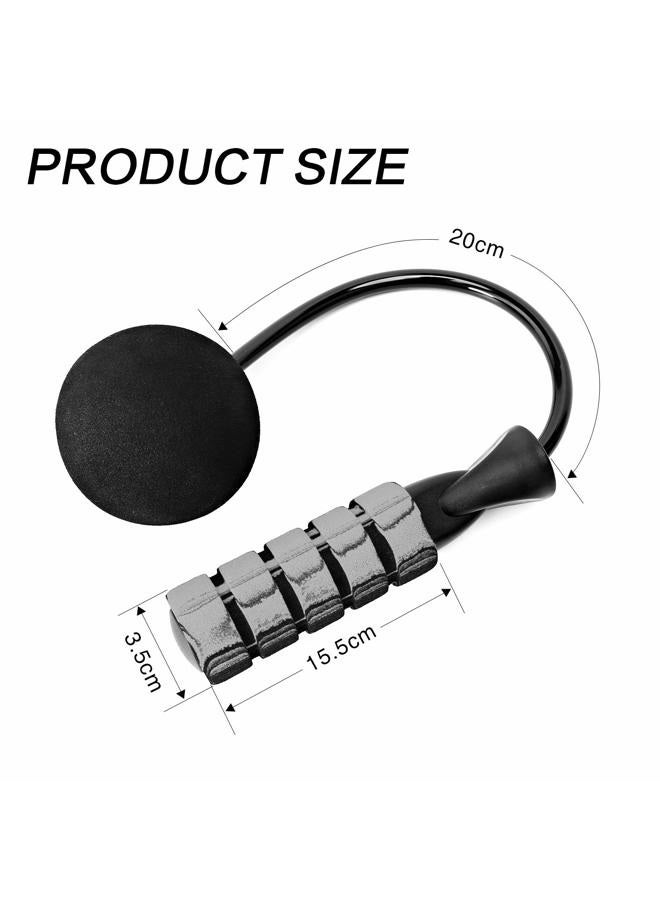 APLUGTEK Jump Rope, Training Ropeless Skipping Rope for Fitness, Adjustable Weighted Cordless Jump Rope for Men Women Kids Grey - Image 4