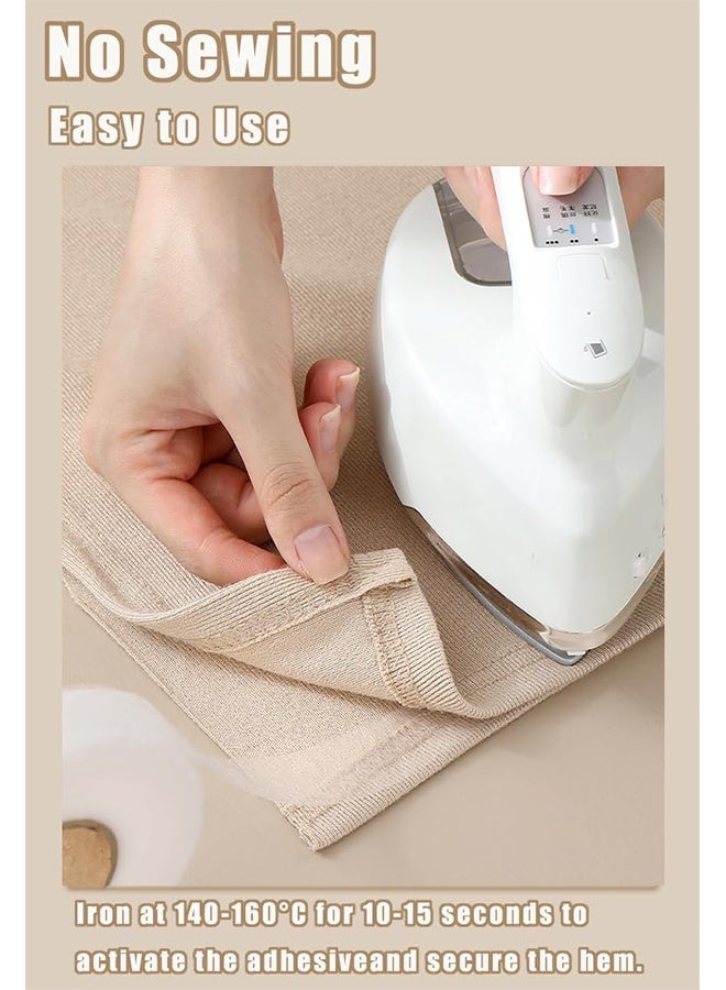 2 Rolls of Ironing Cloth Tape for Repairing Curtains,Clothes,Pants,Pillowcases（White) - Image 4