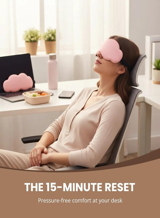 Gizmolet Sleep Mask for Side Sleeper Men Women, Soft Zero Eye Pressure 3D Clouded Sleeping Mask, Breathable Sleep Eye Mask with Adjustable Elastic Strap for Sleep Travel Nap, Pink - Image 5