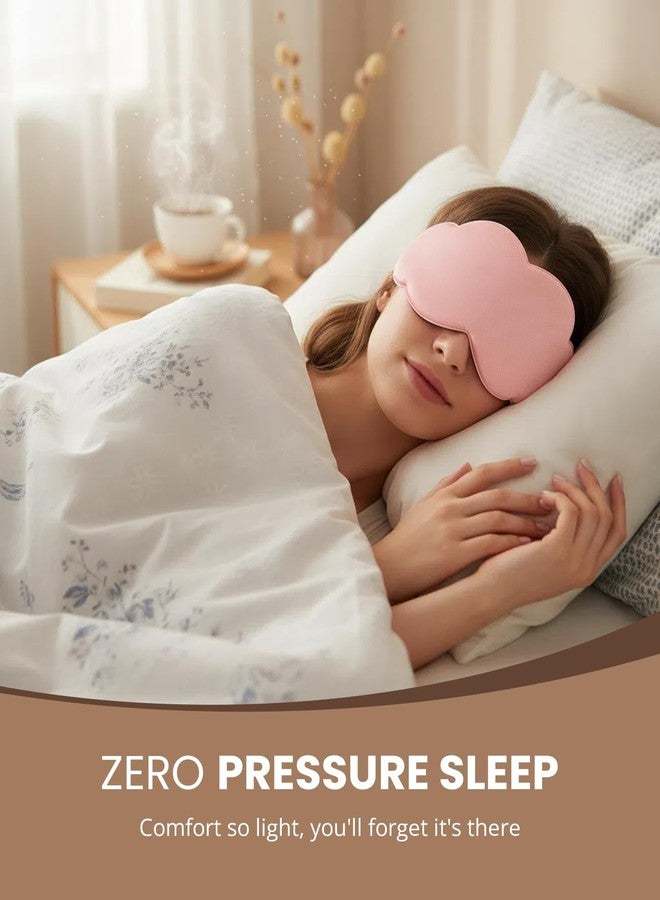 Gizmolet Sleep Mask for Side Sleeper Men Women, Soft Zero Eye Pressure 3D Clouded Sleeping Mask, Breathable Sleep Eye Mask with Adjustable Elastic Strap for Sleep Travel Nap, Pink - Image 4