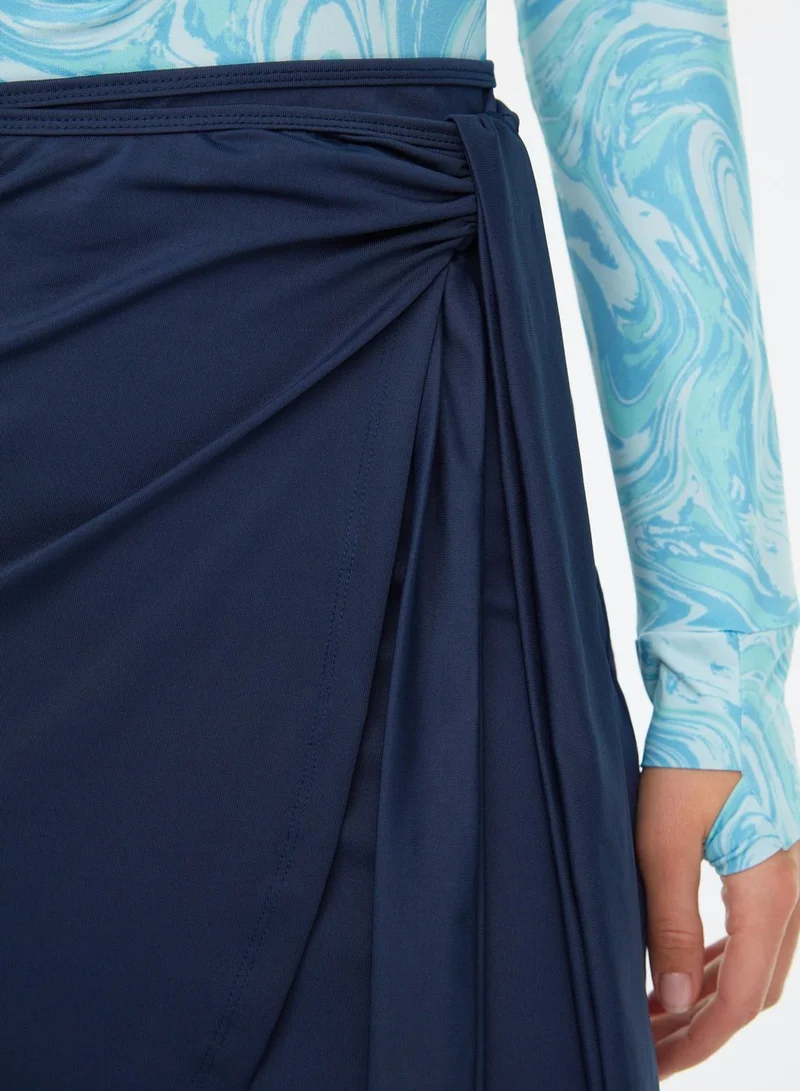 ترينديول Tie Waist Beach Skirt
