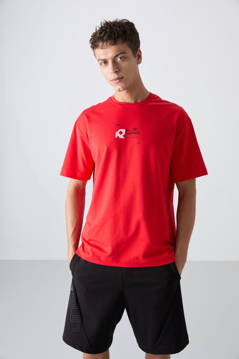 Tommy Life Fiesta Cotton Thick Soft Texture Oversize Fit Printed Men's T-Shirt - 88350  - Image 1