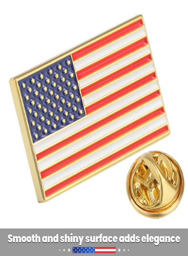 TONOS Exquisite American Flag Lapel Pin 10 PACK -The Stars and Stripes Flag Pins, Solid Metal US Flags Lapel Pin for for Veterans, Military, Memorial Day, 4th of July, Independence Day, Patriotic Gift - Image 3