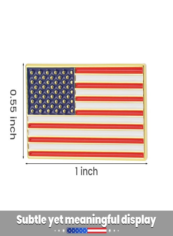 TONOS Exquisite American Flag Lapel Pin 10 PACK -The Stars and Stripes Flag Pins, Solid Metal US Flags Lapel Pin for for Veterans, Military, Memorial Day, 4th of July, Independence Day, Patriotic Gift - Image 4