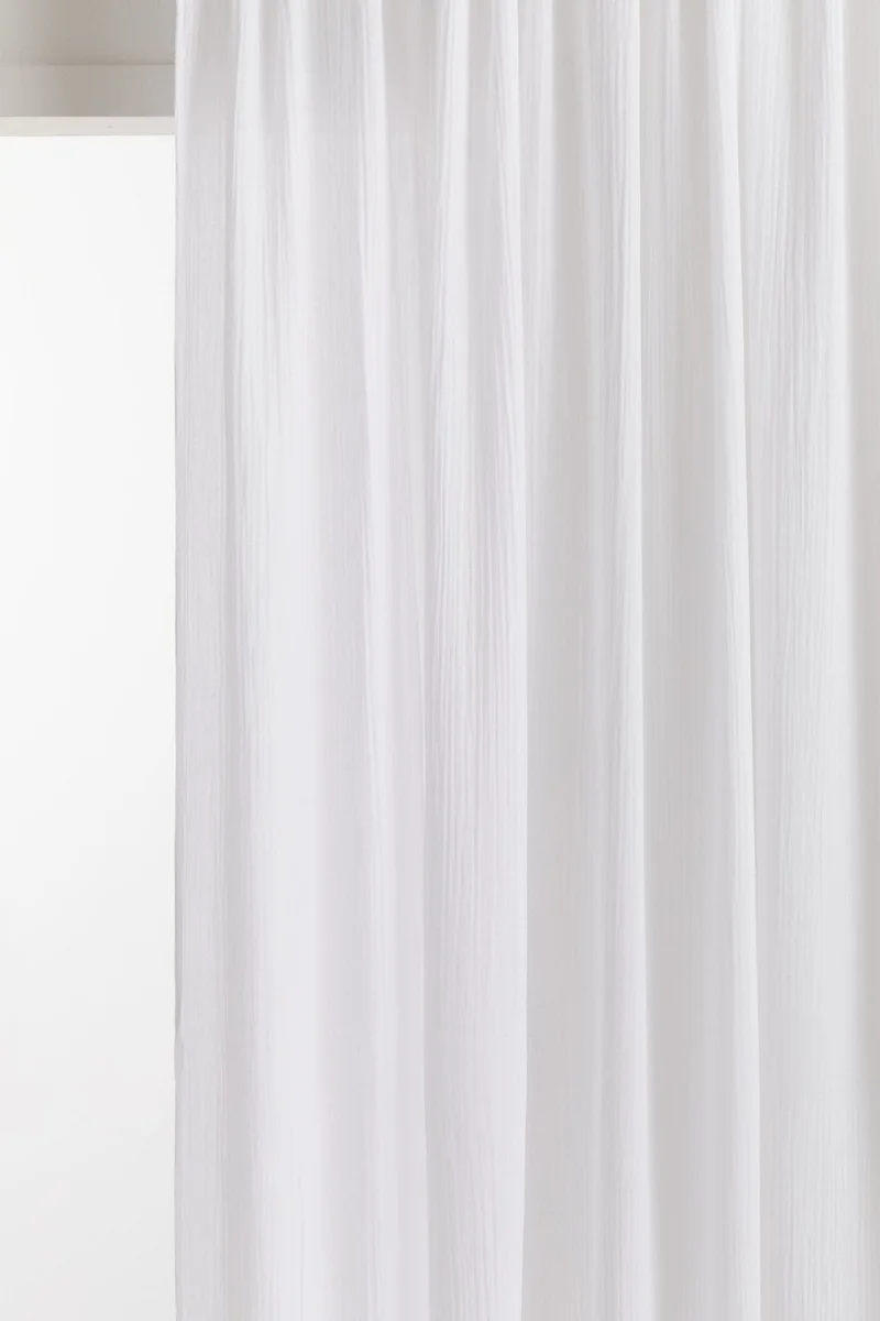 اتش اند ام ستائر من الموسلين - عبوة من قطعتين