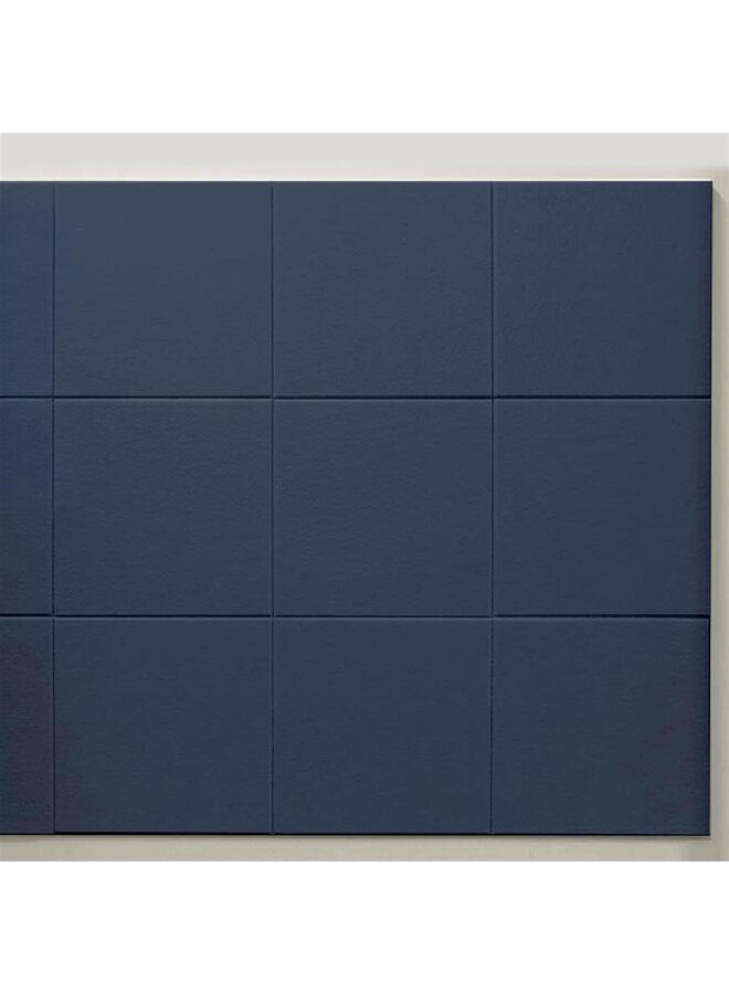 Large Cork Board for Office Black Felt Board Alternative - Felt Bulletin Board Tiles for Office Wall Decor, Push pin Board Wall Organizer for Office - Pack of 12 (Navy Blue) - Image 5