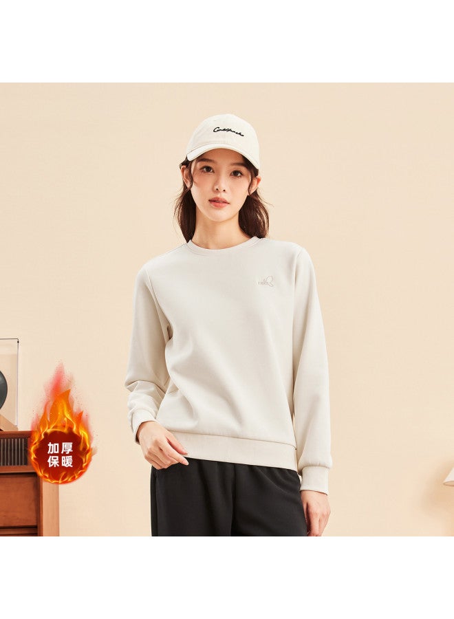 ERKE Autumn Warm Fleece Women'S Hoodie, Pullover Thickened Sweatshirt, Women'S Sportswear Hoodie - Image 2
