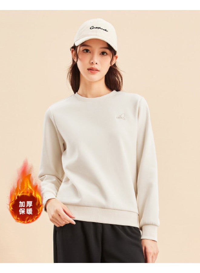 ERKE Autumn Warm Fleece Women'S Hoodie, Pullover Thickened Sweatshirt, Women'S Sportswear Hoodie - Image 1