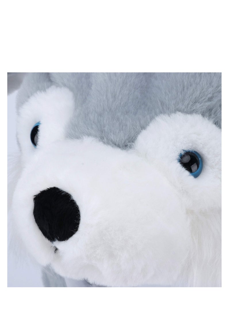 KASTWAVE Animal Hat with Ears Moving Jumping Pop Up Beating Plush Dress Up Cute Soft Jumping Animal Hat for Women Kids Party Great Gift 22 inches Animal Hat  - Image 3