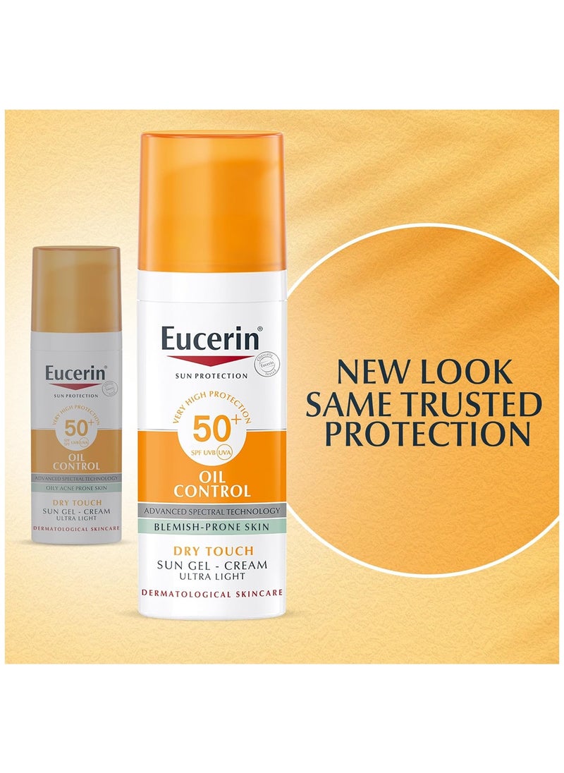 Eucerin Oil Control Sun Gel-Cream Ultra Light SPF 50+ Dry Touch 50ml  - Image 3