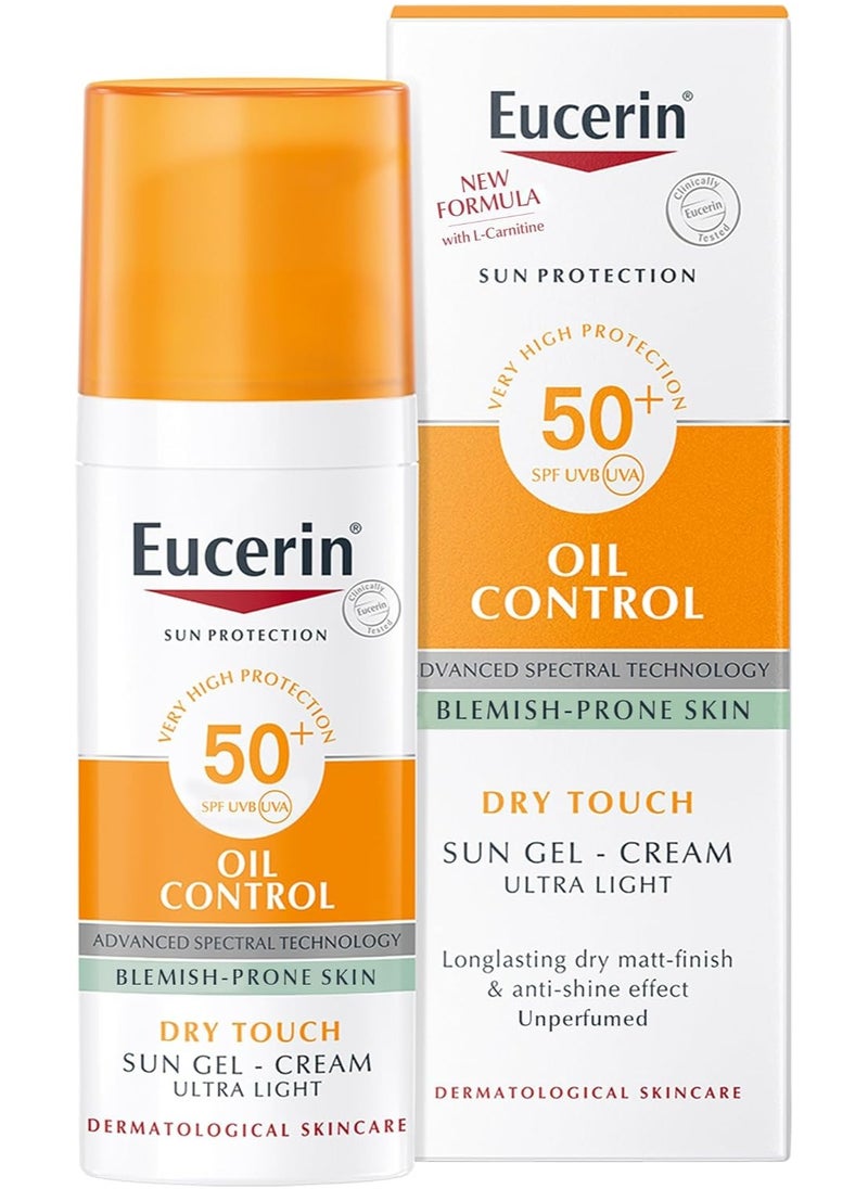 Eucerin Oil Control Sun Gel-Cream Ultra Light SPF 50+ Dry Touch 50ml  - Image 4