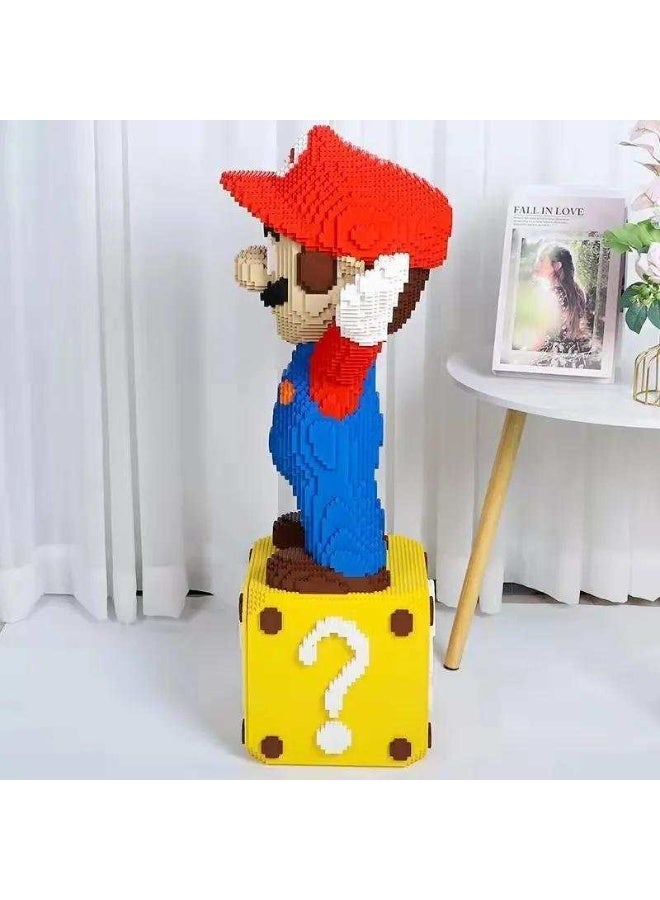 Perfect version Mario large cartoon small particle assembly building blocks children's educational toy gift Super Mario Christmas birthday holiday gift - Image 2