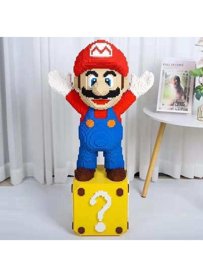 Perfect version Mario large cartoon small particle assembly building blocks children's educational toy gift Super Mario Christmas birthday holiday gift - Image 1