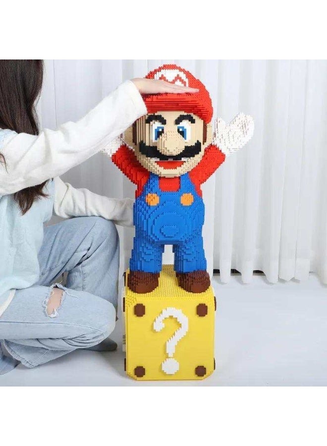 Perfect version Mario large cartoon small particle assembly building blocks children's educational toy gift Super Mario Christmas birthday holiday gift - Image 4