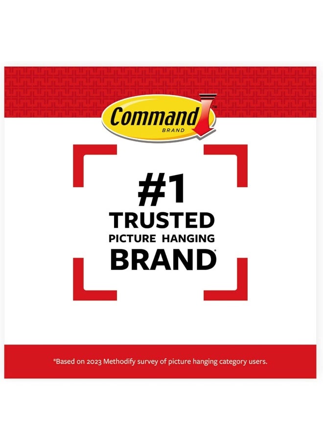 Command Picture Large Hanging Strips White Color 4 Pairs/Pack | Holds 7.2 Kg Whole Pack | Organize | Decoration | No Tools | Holds Strongly | Damage-Free Hanging  - Image 4