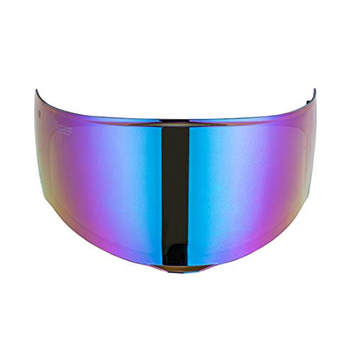 LS2 Assault/Rapid/Stream Pinlock Ready Outer Face Shield Street Motorcycle Helmet Accessories - Rainbow Iridium/One Size - Image 2