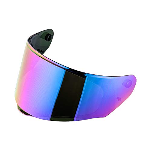 LS2 Assault/Rapid/Stream Pinlock Ready Outer Face Shield Street Motorcycle Helmet Accessories - Rainbow Iridium/One Size - Image 1