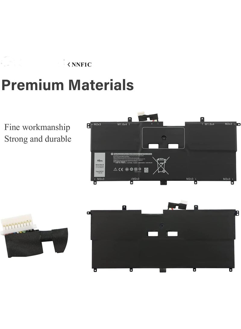 Terabyte بطارية بديلة جديدة NNF1C HMPFH لـ//ديل XPS 13 9365 2 في 1 2017 P71G P71G001 XPS 13-9365-D1605TS XPS 13-9365-D1805TS 13-9365-D2805TS 13-9365-D3605TS 13-9365-D3805TS D4605TS 0NNF1C NP0V3 - Image 2