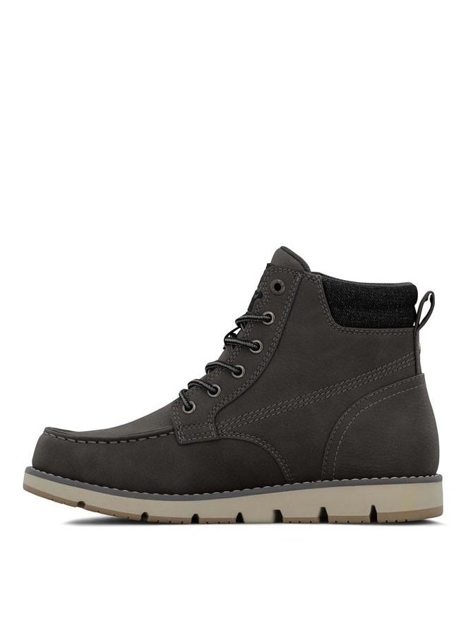 LEE Men's Waylon Chukka Boot, Charcoal Wax/Black Denim, 10 - Image 4