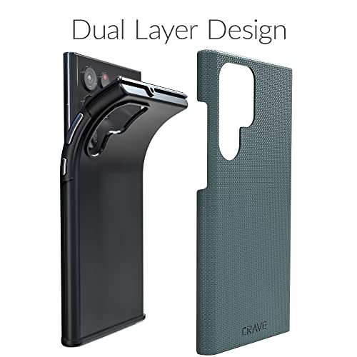 Crave Dual Guard for Samsung Galaxy S22 Ultra, Forest Green, Cellular Phone Case, Shockproof Protection, Dual Layer, TPU/PC - Image 4