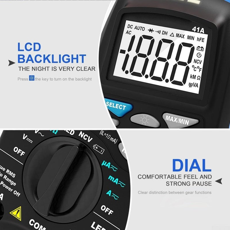 True RMS Digital Multimeter With Non Contact Voltage Detection And Auto Ranging For Electrical Diagnostics - Image 4