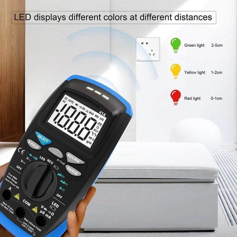 True RMS Digital Multimeter With Non Contact Voltage Detection And Auto Ranging For Electrical Diagnostics - Image 5