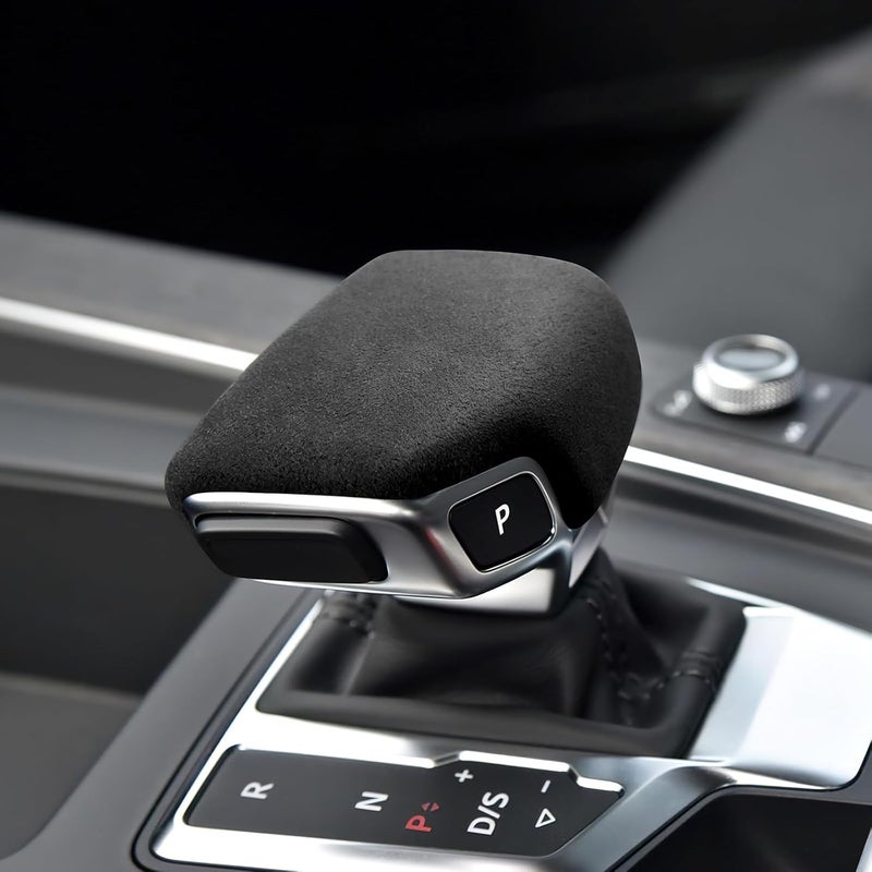 FDAIUN alcantarn Style Car Center Gear Shift Head Cover Trim for Audi A4 S4 A5 S5 2017-2022 Q5 SQ5 2018-2022 RS5 2019-2022 Q7 2016-2022 Auto Accessories (Black) - Image 3