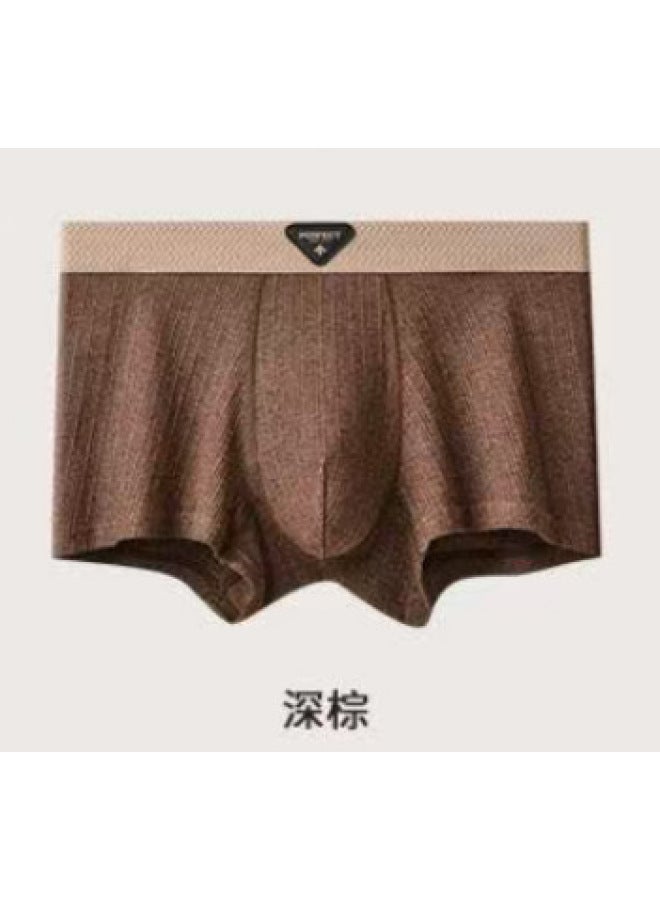 Men's Pure Cotton Underwear, Breathable And Skin-friendly Boxer Briefs, Men's Four-corner Shorts, Breathable And Antibacterial