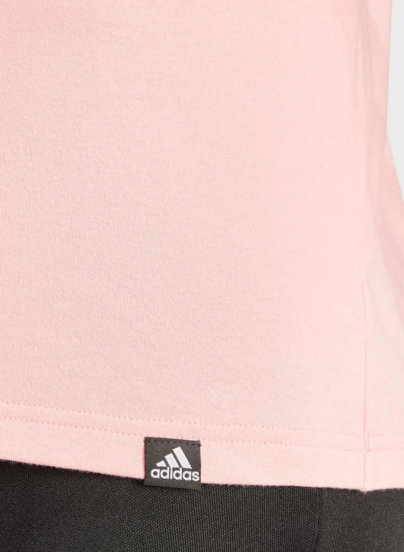 adidas تيشيرت بوزتيف مزين برسومات