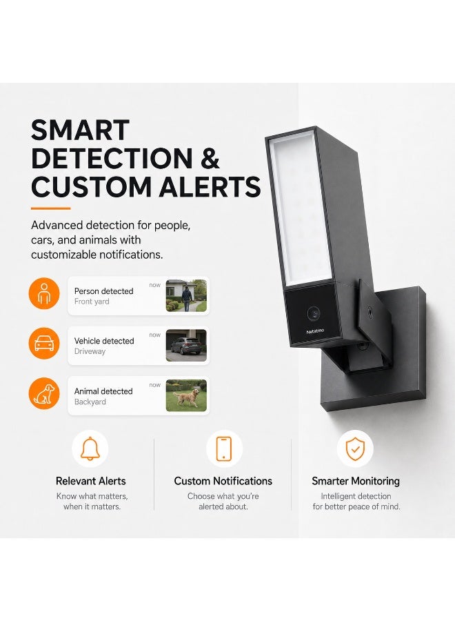 نيتاتمو NETATMO Outdoor Smart Camera With Full Video Night Vision Siren And IP66 Protection