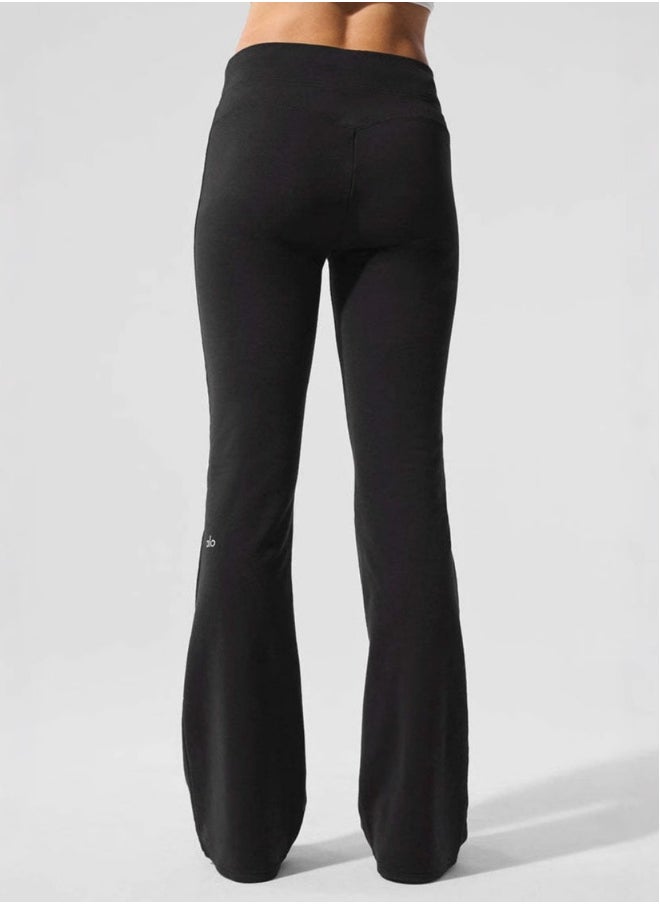 alo - ALO Lady's slim-fit high-waisted wide-leg yoga pants with a built-in buttocks-raising feature - Image 1