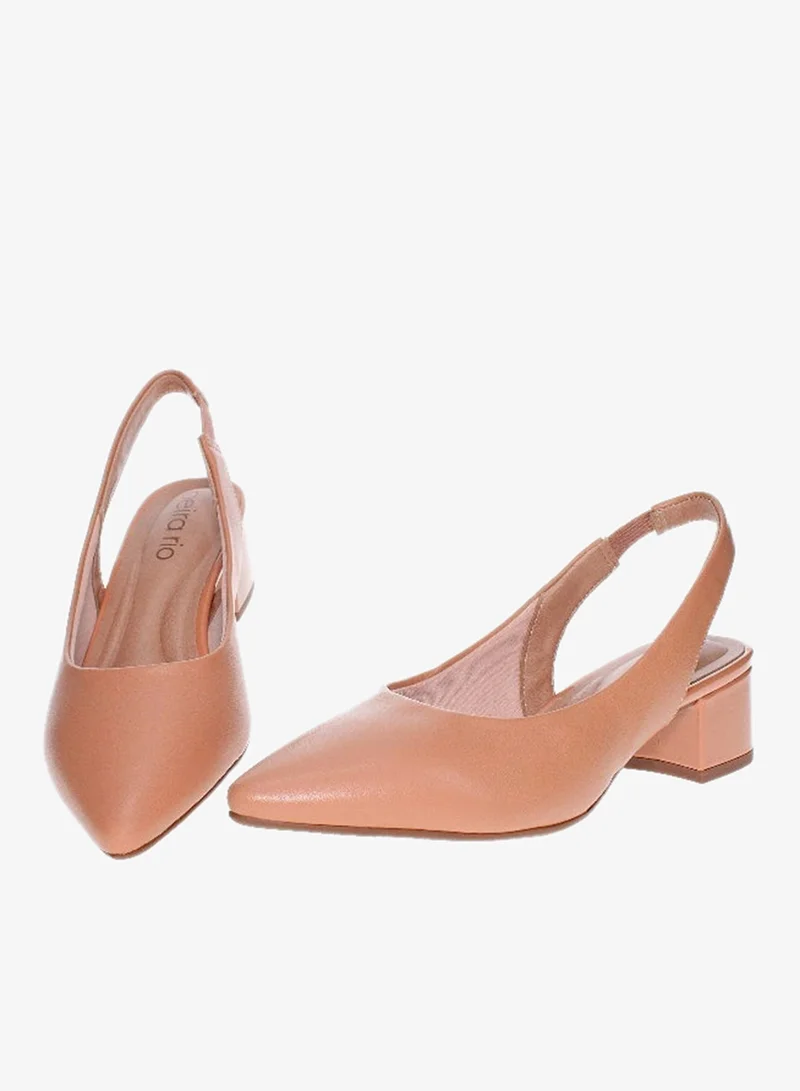 Beira Rio Nude Heels Sandal for Women – Stylish Ladies Heel Sandals & Sling Back Heels for Girls for Women | Best Price UAE
