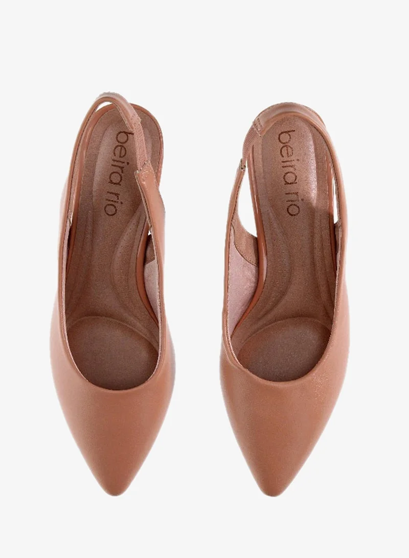Beira Rio Nude Heels Sandal for Women – Stylish Ladies Heel Sandals & Sling Back Heels for Girls for Women | Best Price UAE