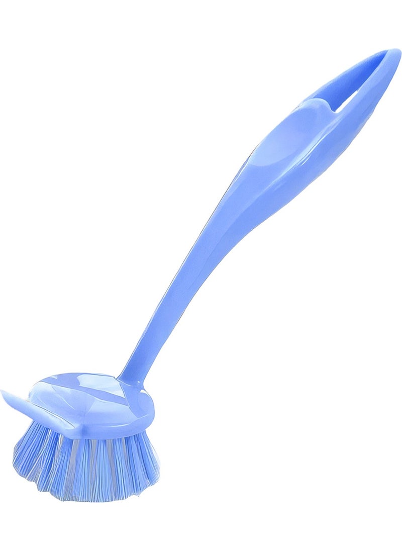 Bizimevde Dishwashing and Sink Cleaning Kitchen Countertop Brush with Scraper Mixed Color Dish Brush  - Image 1