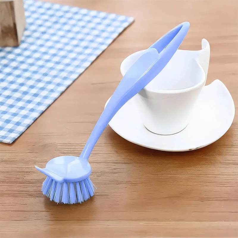 بيزيم ايفدي Dishwashing and Sink Cleaning Kitchen Countertop Brush with Scraper Mixed Color Dish Brush