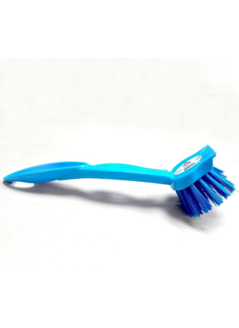 Bizimevde Dishwashing and Sink Cleaning Kitchen Countertop Brush with Scraper Mixed Color Dish Brush  - Image 2