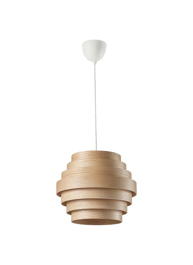 Zaboon Pendant lamp, white stained oak veneer/white, 40 cm  - Image 1